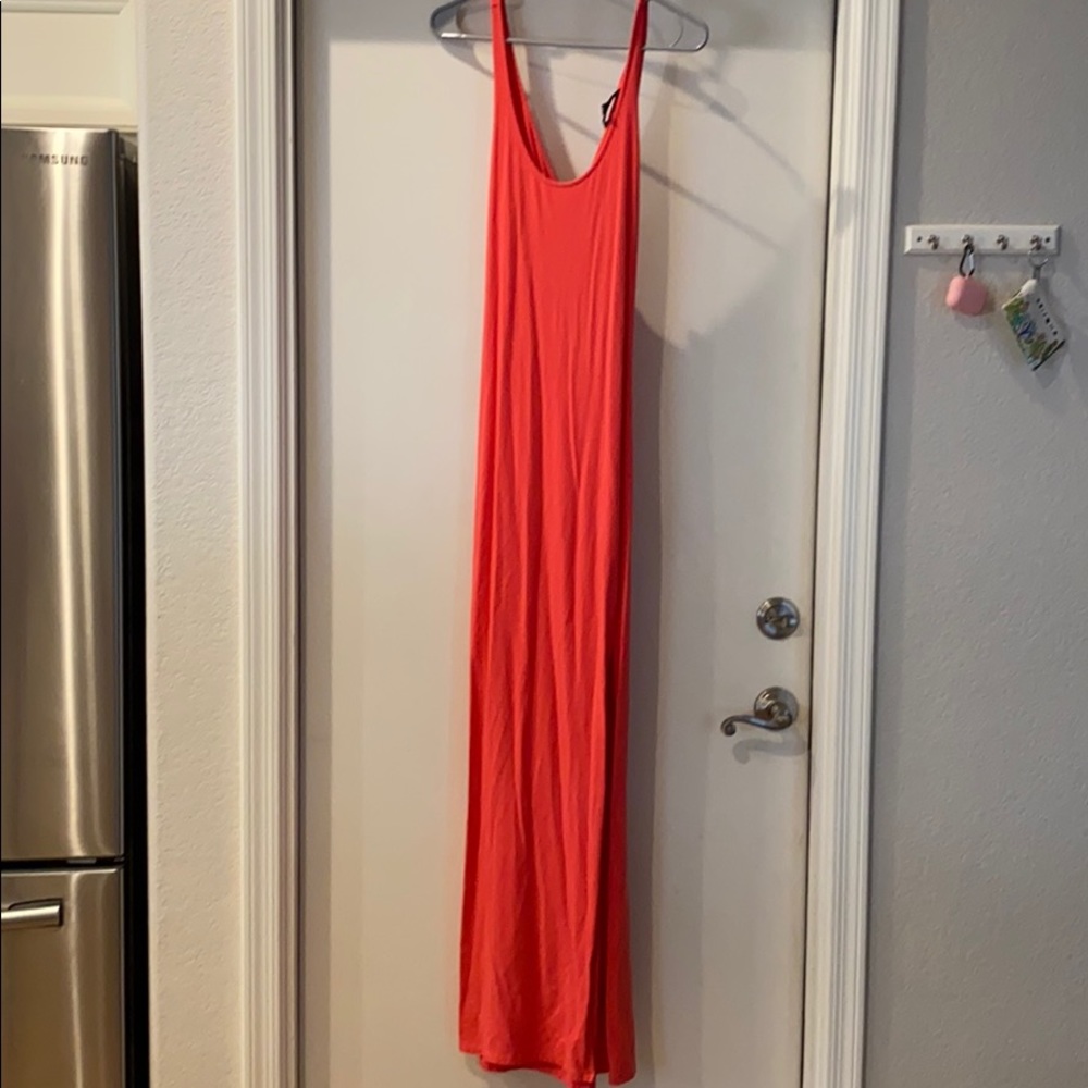 Salmon Maxi Dress